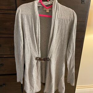 Michael Kors Gray Cardigan Sweater, Medium size